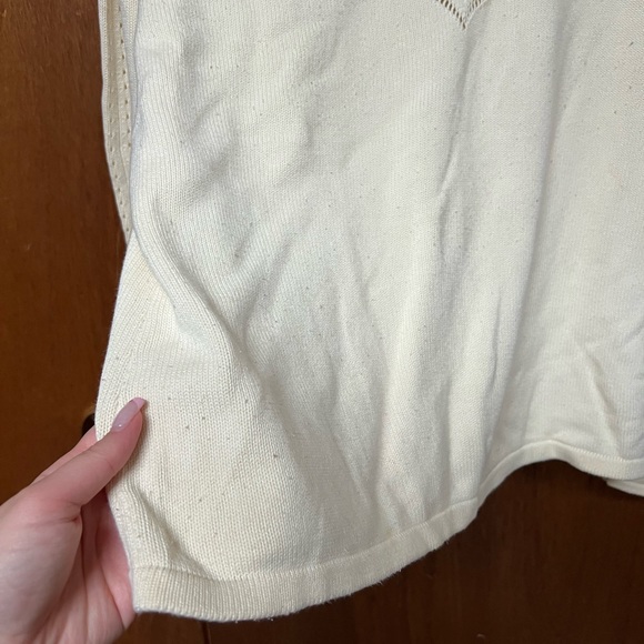 ◽️TOMMY HILFIGER: Women’s XL, cream long sleeve flowy arm sweater w/opening◽️ - Picture 12 of 14